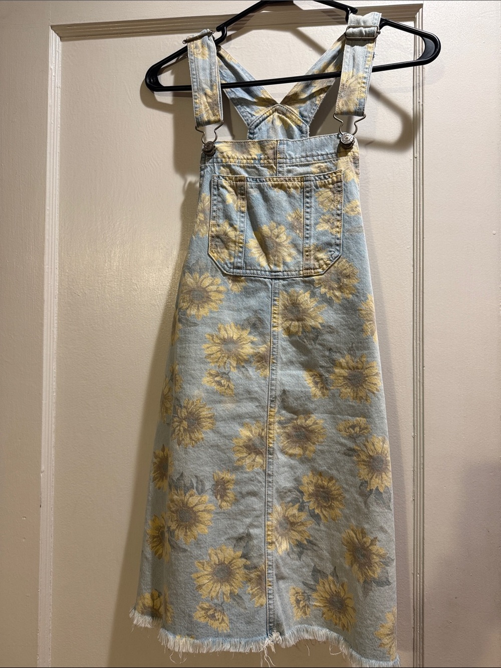 Sunflower Denim Overall Dress